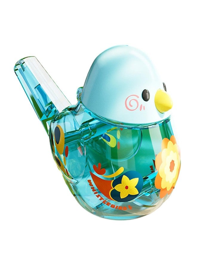 LITTLE BUDDY Toy Bird Water Whistle Cartoon Transparent Bird Call Whistle for Boys Teens Kids Blue - Image 1